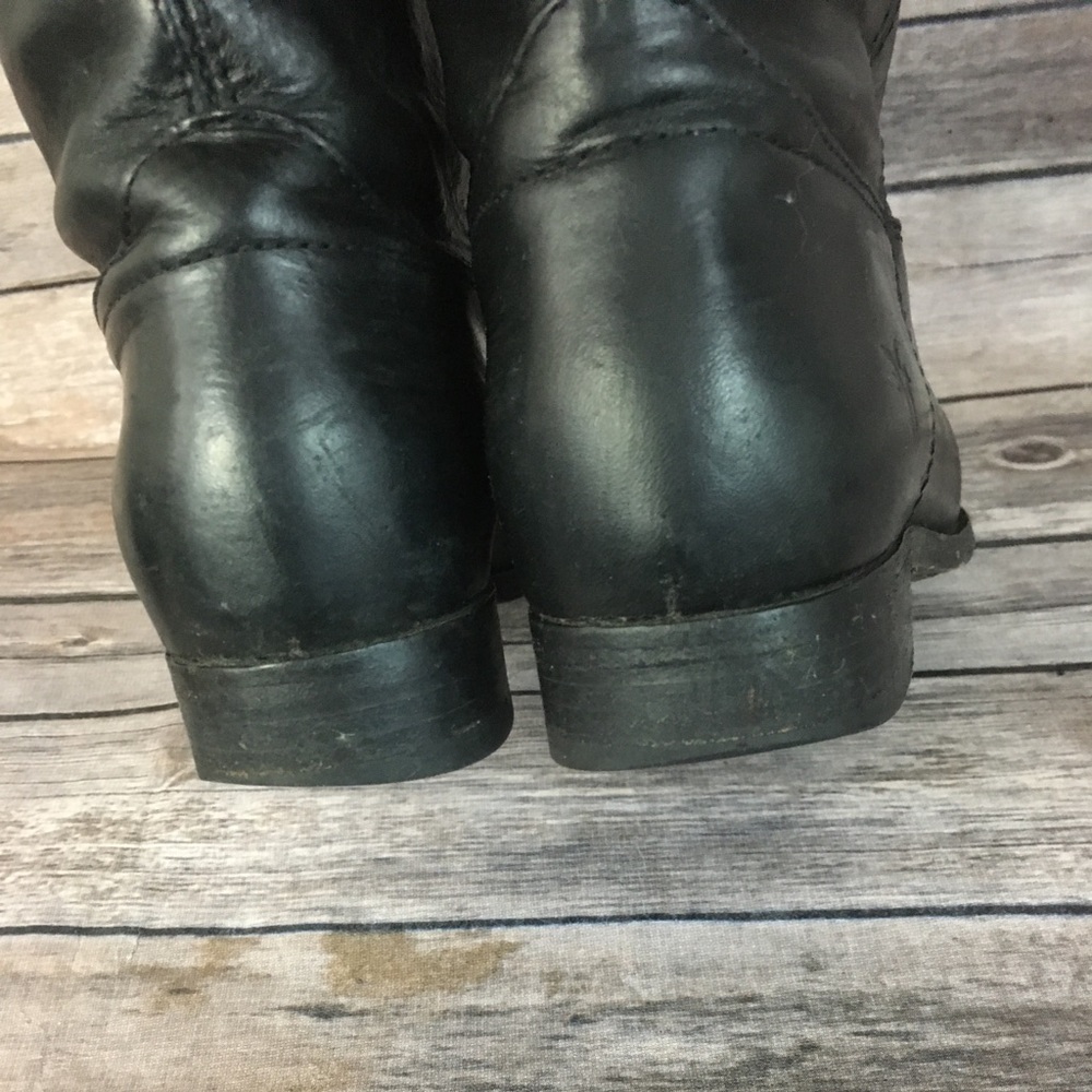 Frye Black Melissa Button Riding Boot - Picture 6 of 8